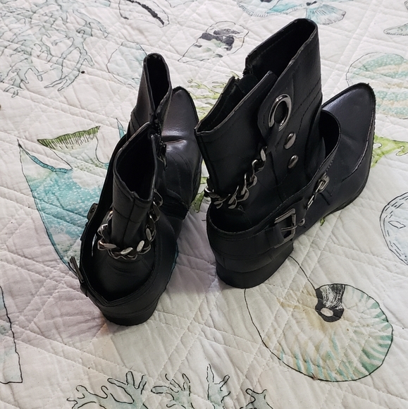 Penny Loves Kenny Black Embellished Boots - Picture 4 of 5